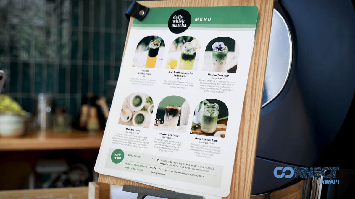 Daily Whisk Matcha Menu Board