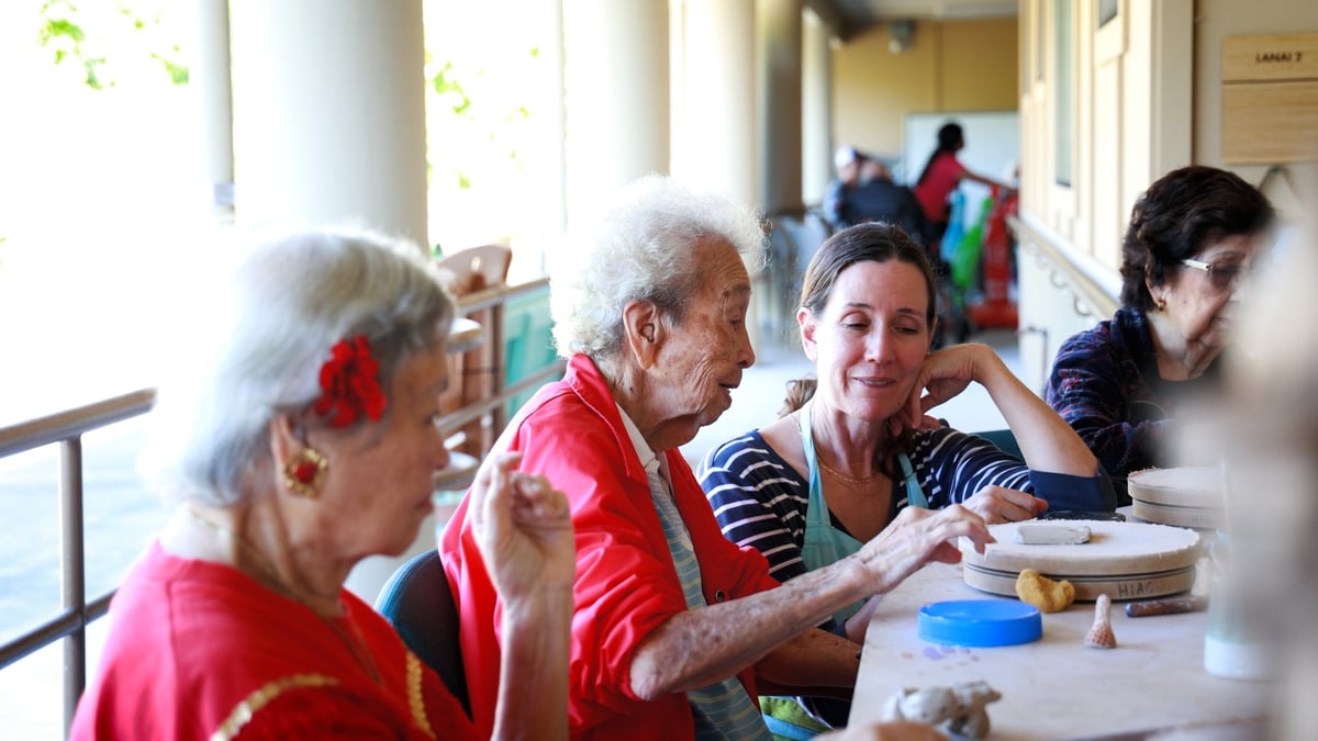 Hawaii Island Adult Care kupuna ceramics