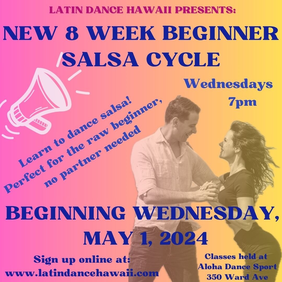 NEW 8 WEEK BEGINNER SALSA CYCLE